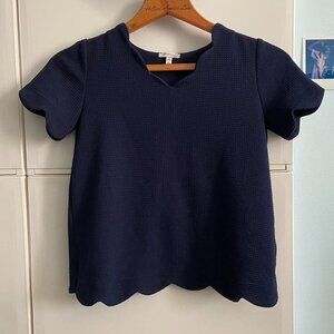 Navy Blue Tee Shirt sz S/XS (kids size L)